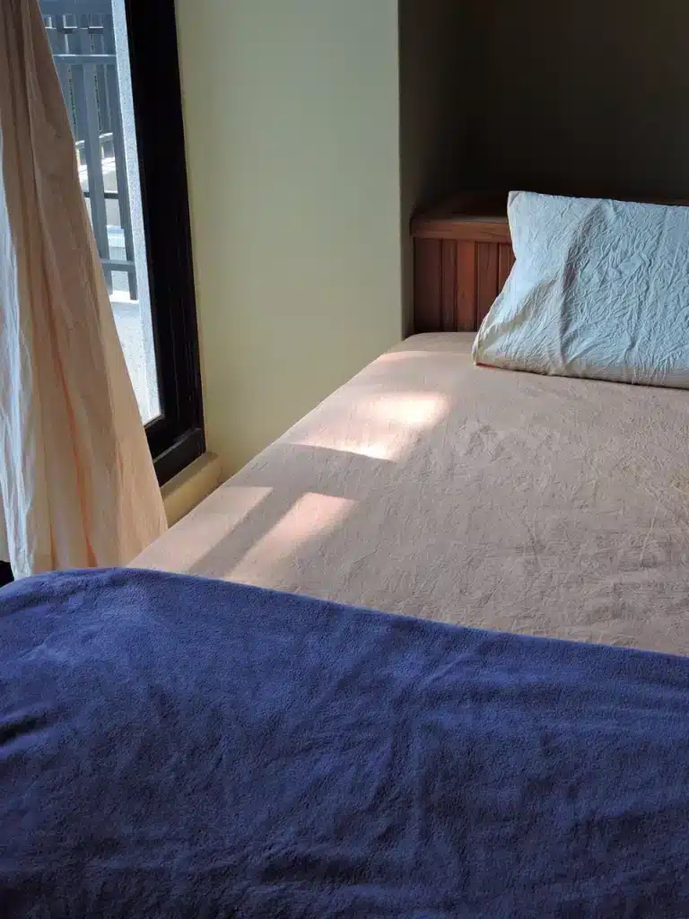 comfortable-double-room Comfortable double room at Ánanda Suruci Yoga Retreat Center